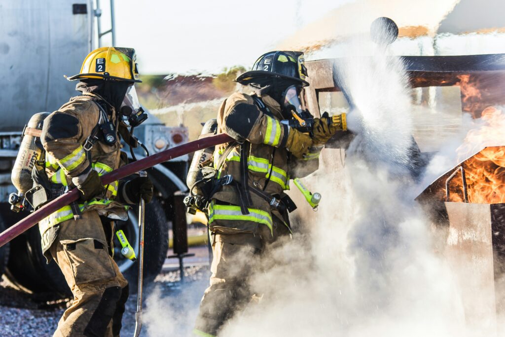 Firemen Fighting Fire